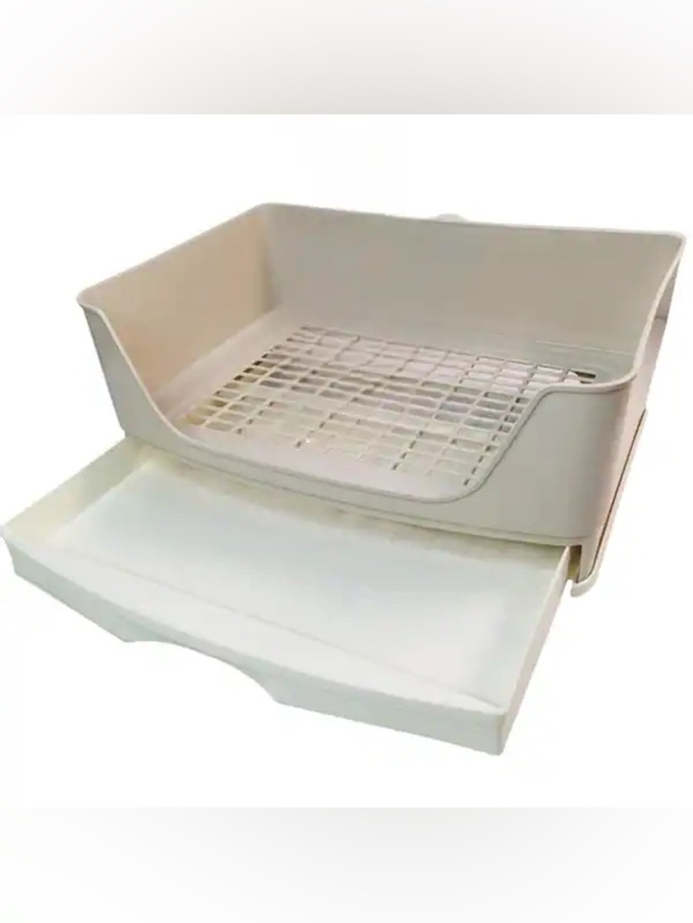Large Rabbit Litter Box Bunny Potty Training Corner Litter Pan with Drawer,